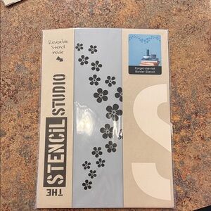 Flower Stencil Set with Reusable Design